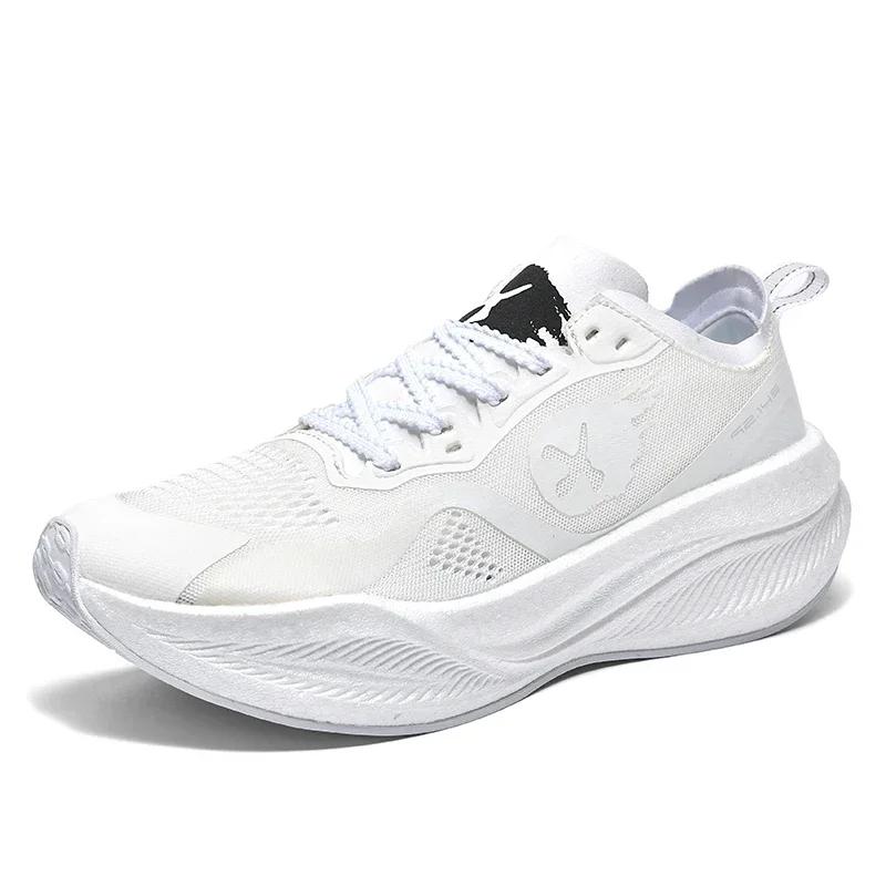 

Top Quality Marathon Running Shoes for Men New Cool Women Outside Road Jogging Sneakers Colorful Unisex Sports Shoes 44 белый