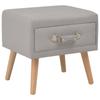 Day and Night - Day and Night Gray Nightstand 40x35x40 Cm Fabric
