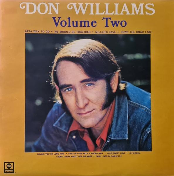 

LP Record DON WILLIAMS - Volume Two ABCL5154 ABC Records 1974 UK Folk Used