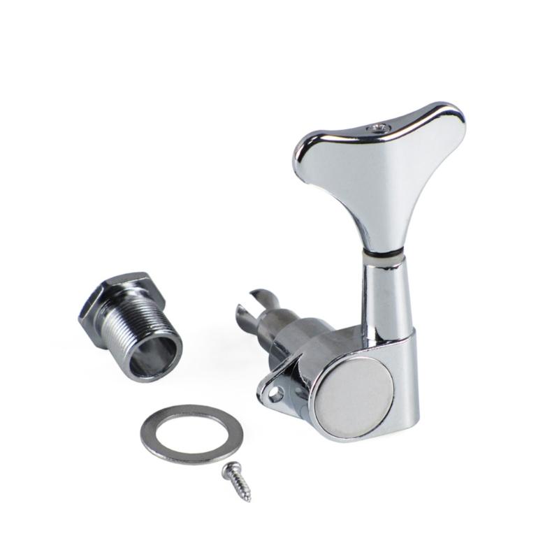 

Bass Tuning Peg Electric Bass Opened Machine Head Replacement for 4 String Electric Bass Right Hand Left Hand серебряный