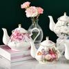 400ML European Bone Coffee Teapot English Afternoon Tea Set Kettle Pot Resistant High-Grade Porcelain Heat China Teapot Pot