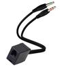Female RJ9 Headset to Male 3.5mm Mobile Phone Adapter Converter Cable for Call Center,Business Conference 35cm Long