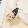 Shell Snail Brooch Pendant With Gold Plating For Vintage Jewelry Enthusiasts