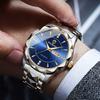 Watch Stainless steel business double calendar waterproof men's watch local tyrant gold watch