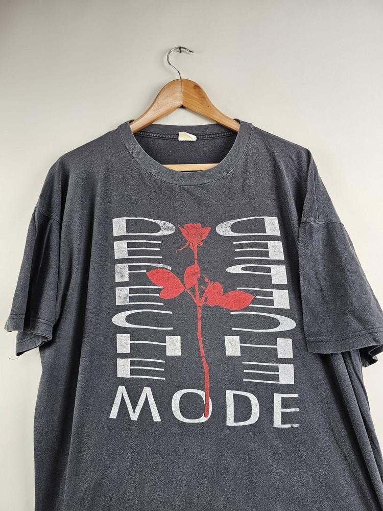 1990 Depeche Mode Violator Albums 90s Reprint Dark Heather T shirt Unisex T-Shirt XXXXL