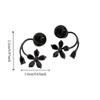 Sweet Crystal Flower Earrings Light Luxury Ladies U-shaped Earrings Flower Ear Studs  Jewelry Gifts