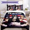 Ensemble de literie 3 pièces Nom personnalisé Dessin animé Mighty Morphin Power Rangers Housse de couette Fermeture Comprend 1 housse de couette et 2 taies d'oreiller Pour toutes les saisons Chambre D