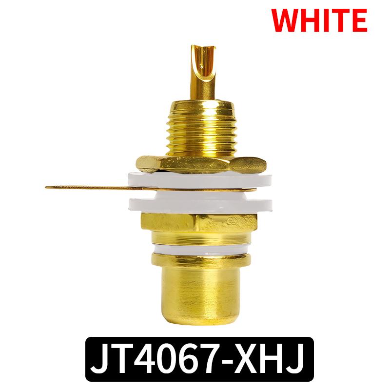 10/20/40PCS Gold-Plated RCA Jack Connectors, Zinc Alloy Single AV Coaxial Socket for Audio Video Panel Mount Applications