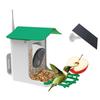 Solar Smart Bird Feeder Smart Bird Feeder with Camera Solar Panel HD Video Birds House Weatherproof for Effortless Bird Watching