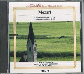

CD - Mozart: Violin Concerto No. 3, Viol MP136 PHILIPS Japan Classical Used
