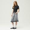 Ibiem Asymmetrical Zipper Washed Denim Skirt Emq3Dsk010