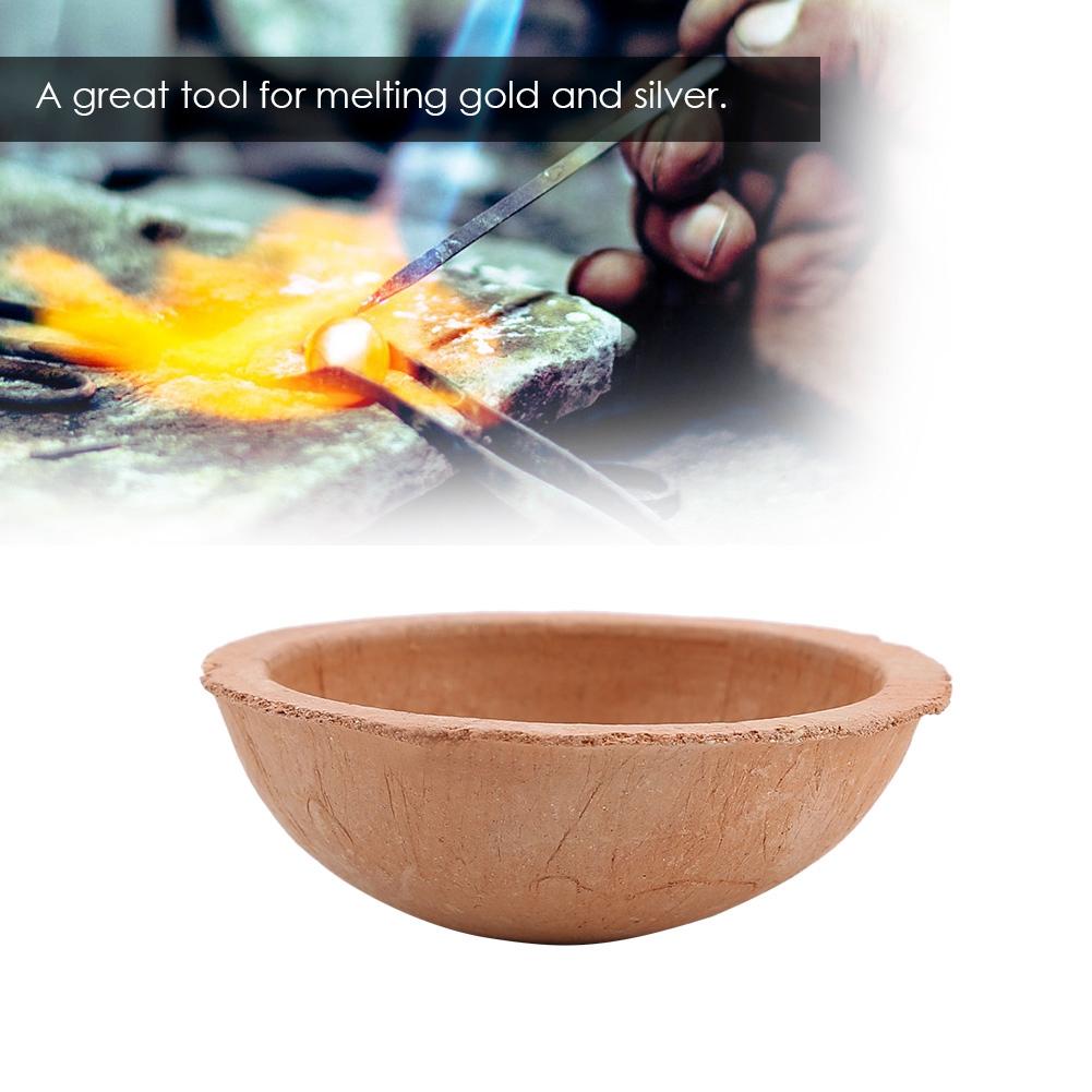 Jewelry Melting Equipment Tools Quartz Bowl Crucible for Platinum Silver Gold Fusion
