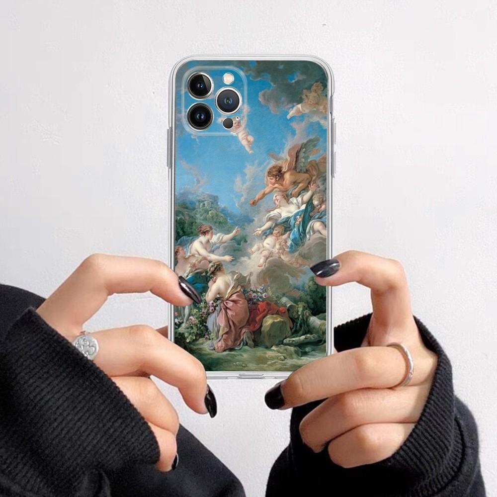 Renaissance Art Phone Case for iPhone 16 15 8 7 6 6S Plus X SE XR XS 14 11 12 13 Mini Pro Max Mobile Case