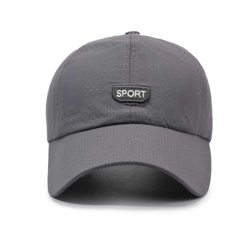 Summer Men's Outdoor Quick-Drying Cap Sports Breathable Mesh Sunscreen Fishing Cap Baseball Cap