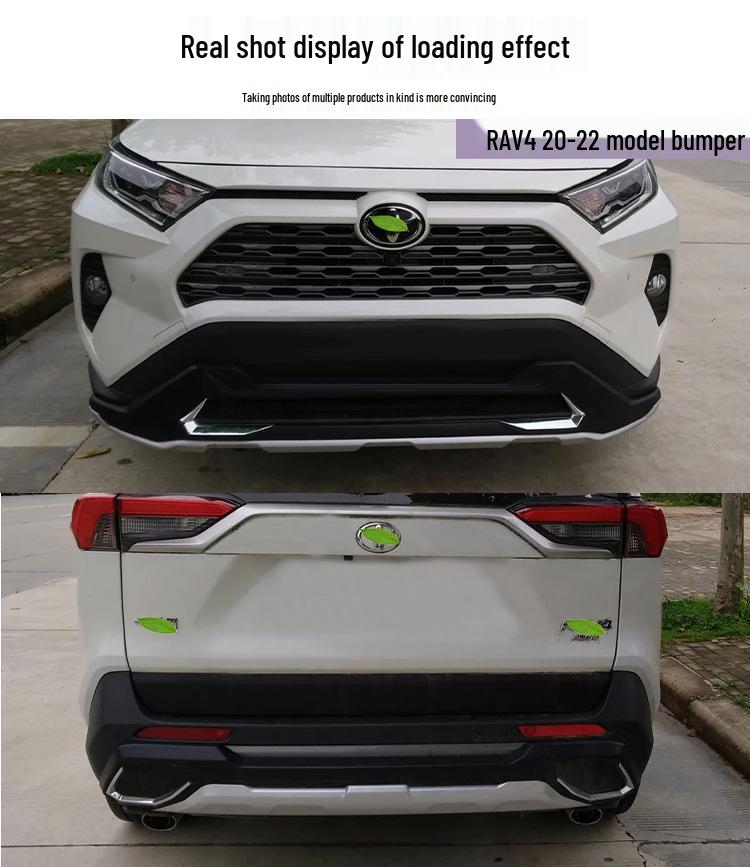 Front & Rear Bumper Guards with Body Kits for 2020-22 RAV4