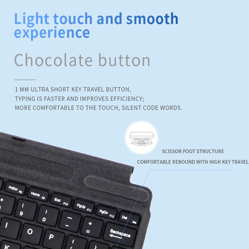 Color Backlit Bluetooth Magnetic Keyboard Case for Microsoft Surface Pro 8/9/10/11/X