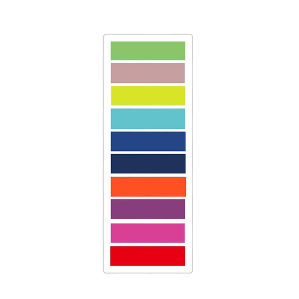 Transparent Morandi Color Writable PET Index Tab Sticky Notes