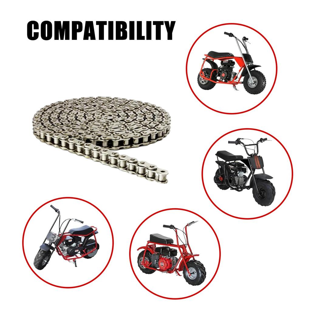 LUPING #35 Chain 160 Links 35 Chain Breaker For Mini Bike Coleman Powersports CT100U CC100X CK100 SK100 Baja Doodle Bug DB30 MBX10 MBX11 Mega Moto