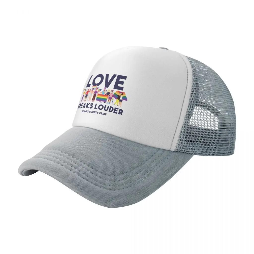 Love Speaks Louder Baseball Cap Custom Hat Hat Man Luxury Bobble Hat Party For Men Womens