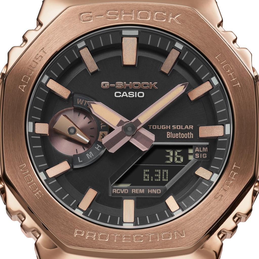 Casio G-SHOCK Męski Stal Nierdzewna Wodoodporność 200M Odporny na Wstrząsy Kwarcowy Zegarek GM-B2100GD-5A