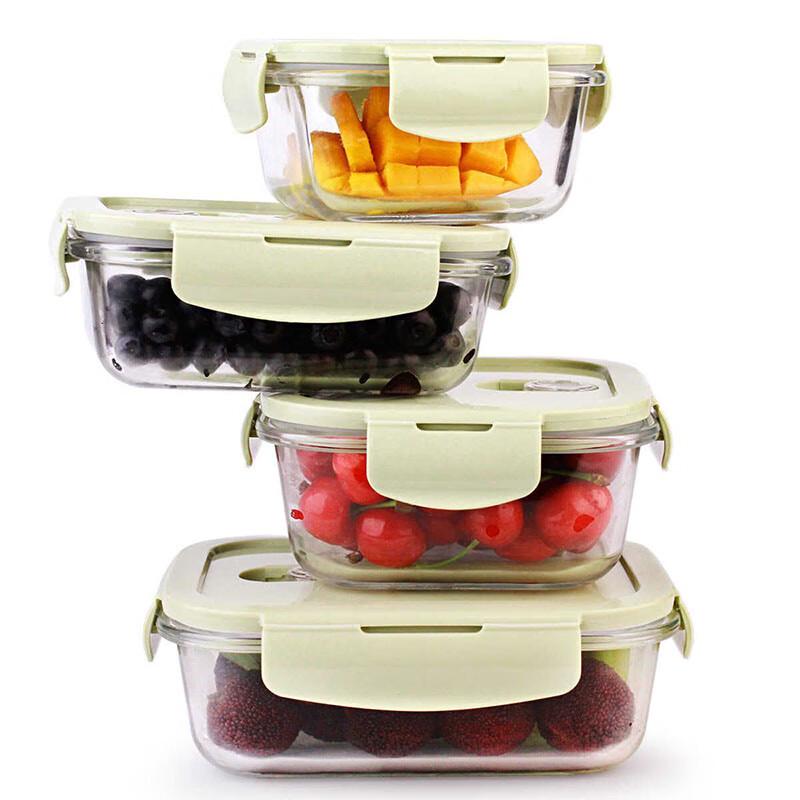 Chuangde Heat-Resistant Glass Lunch Box & Food Storage Set