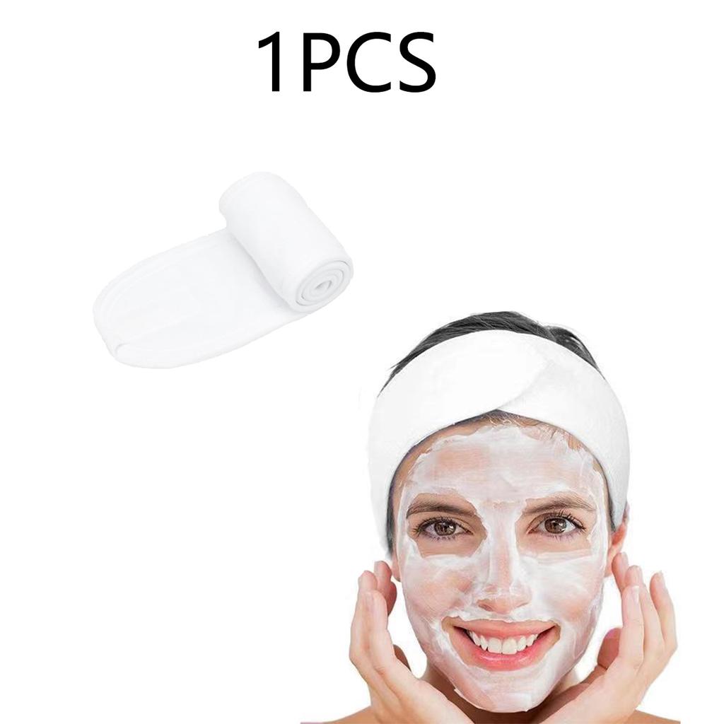 3Pcs Women'S Makeup, Face Wash, Solid Color Velcro Headbands, Sports Yoga Headbands, Spa Bathroom Headbands