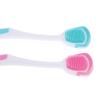 1/5Pcs Tongue Scraper Oral Cleaner Brush Soft Silicone Cleaning Tongue Toothbrush Mouth Fresh Breath Scraping Hygiene Care Tools