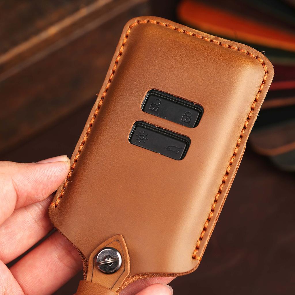Leather Car Key Cover Fob Cover Shell For Renault Captur Koleos Kadjar Arkana Megane Dacia Duster Sandero Stepway Accessoires