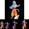 Super Saiyan GK Ultra Instinct Son Goku Figur aus PVC-Material mit beeindruckender Pose und Leuchtfunktion