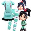 Girls Wreck-it Ralph 2 Vanellope Von Schweetz Colorful Skirt And Pants Cosplay Costume