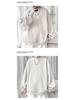 2025 Spring/Autumn Men's High-End Heavyweight Jacquard Hoodie - Versatile Round Neck, Loose Fit, Handsome Long Sleeve Top
