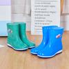 Shoes women's flat low adult medium tube rain shoes women's velvet short tube fashion summer boots women's non-slip rain boots women's anti-shoes