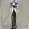 Neues Herbst- und Winter Metallic Sexy Rückenfreies Enganliegendes Schlankes Kleid für Frauen