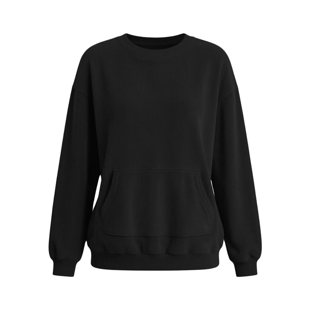 Women's Casual Sweatshirt Loose Fit Color for Everyday Wear