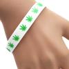 Silicone Maple Leaves Fashion Jewelry Bangle Silicone Bracelet Maple Leaf Bracelet Wristband