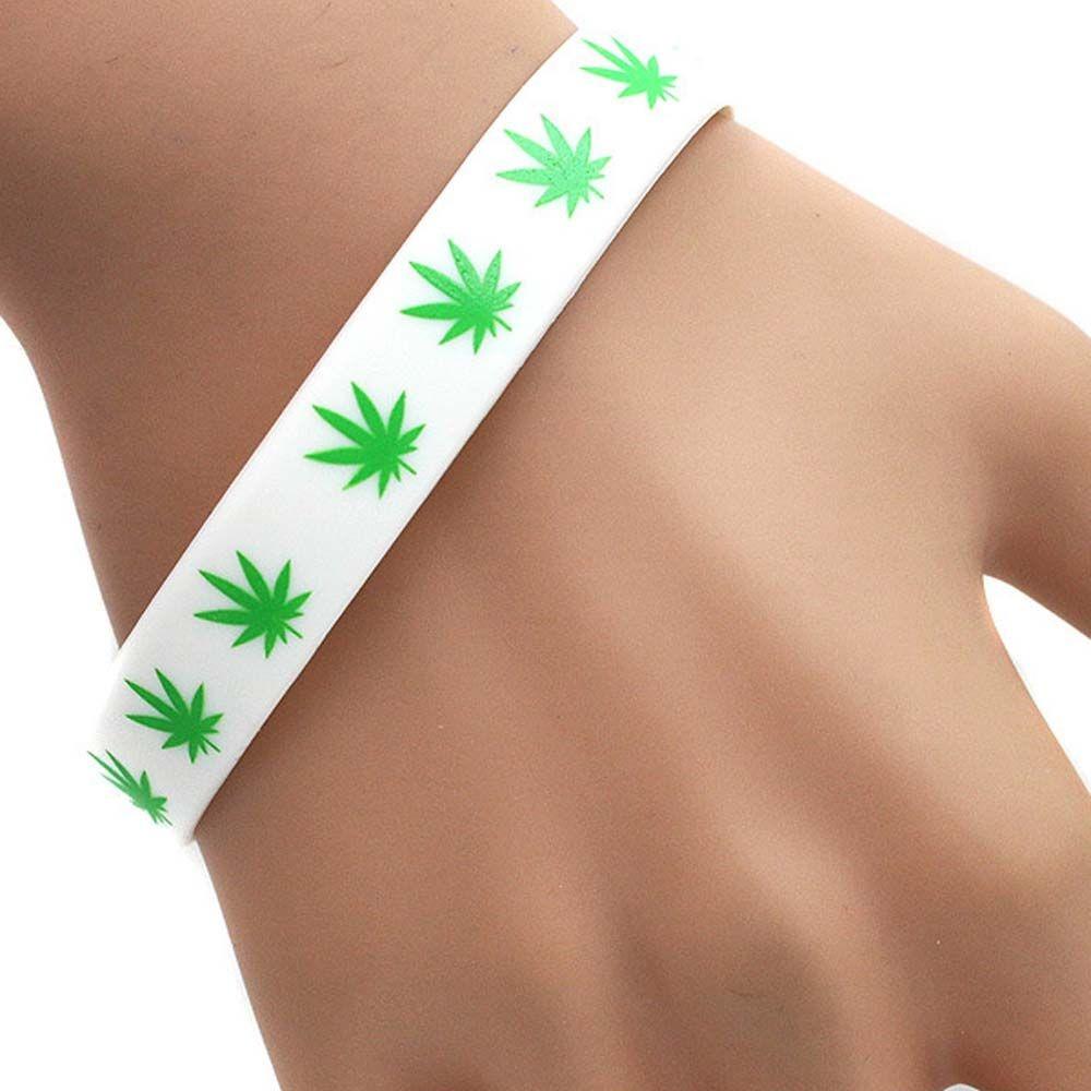 Silicone Maple Leaves Fashion Jewelry Bangle Silicone Bracelet Maple Leaf Bracelet Wristband