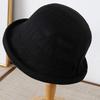 New Versatile Casual Bucket Hat Sun Protection Export Japan and South Korea Travel Basin Hat Breathable Solid Color Simple Art