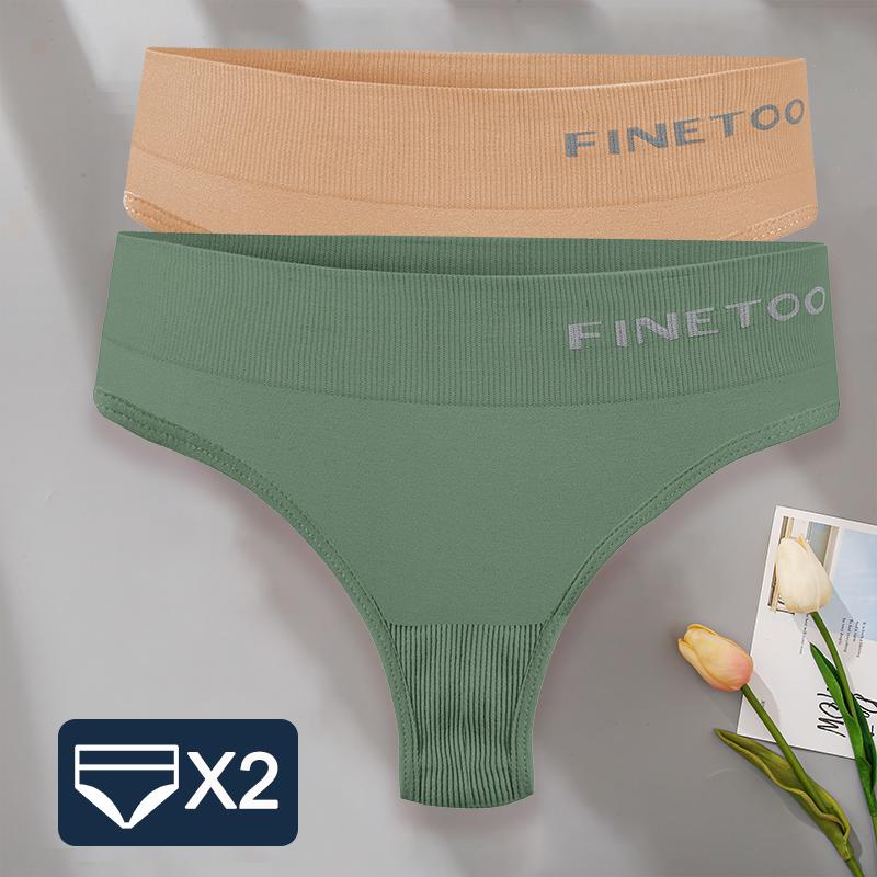 2PCS/Set M-2XL Bodyshaper G-String Panties Women Slim Underwear Female Lingerie Sexy Lady Thongs High Waist Underpants