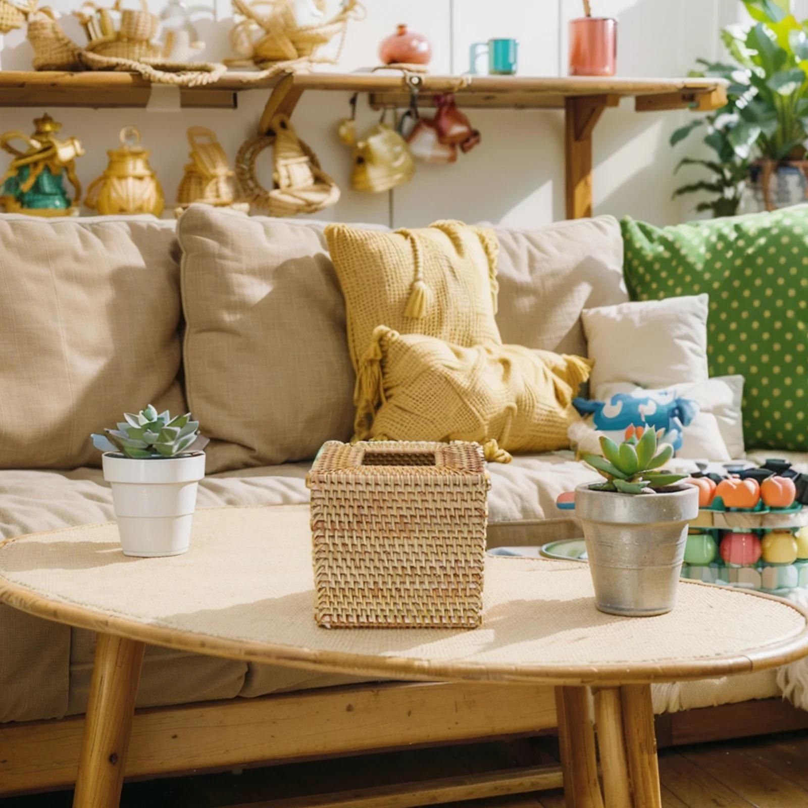 

Holder Tissue Box Cover Bathroom Living Room Toilet Paper Decor Functional Hand Woven Handmade Household Minimalist Square China Mainland