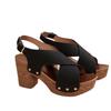 2025 Summer New Foreign Trade Large Size High-heeled Sandals with Fish Mouth Sandals Belt Buckle High-heeled Casual Sandals