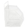 Hanging Wire Basket 13.2x10x15cm Adhesive Metal Small Wire Storage Basket for Kitchen Bathroom Bedroom