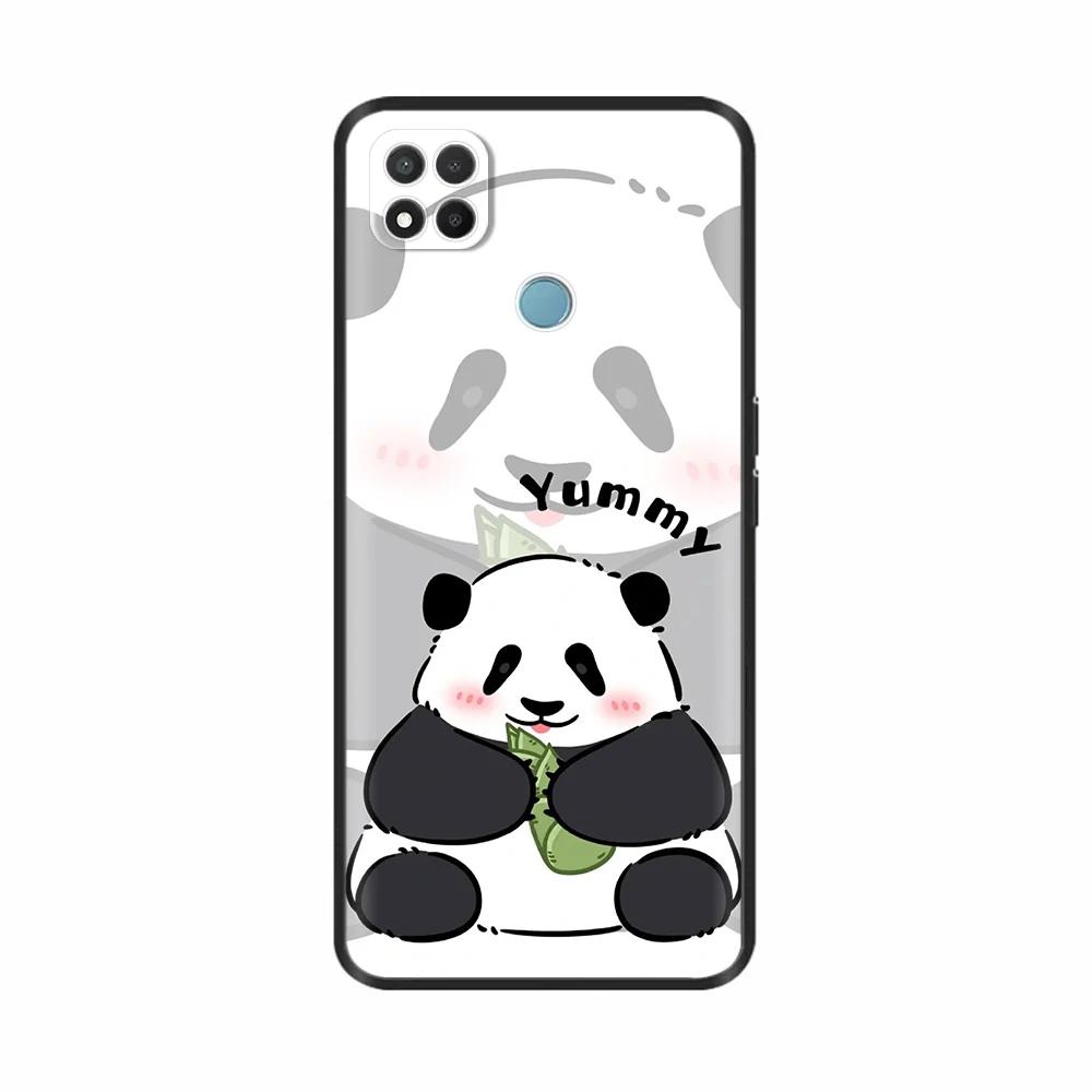 For Redmi 9C Case Creative Panda Phone Shell Soft Silicone Phone Cover For Redmi 9C NFC Cases For Xiaomi Redmi 9C 9 C Fundas
