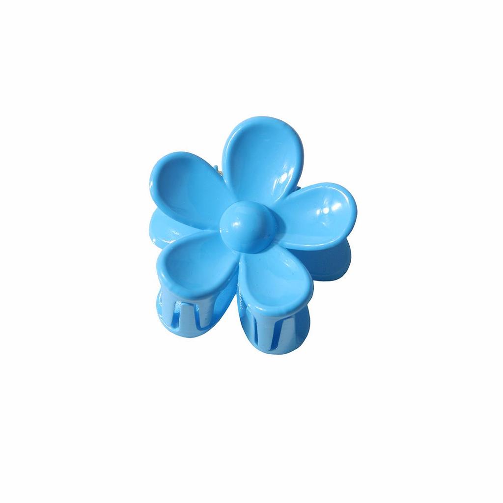 Colorful 3.5cm Sweet Flower Hair Claw Clip for Ponytails
