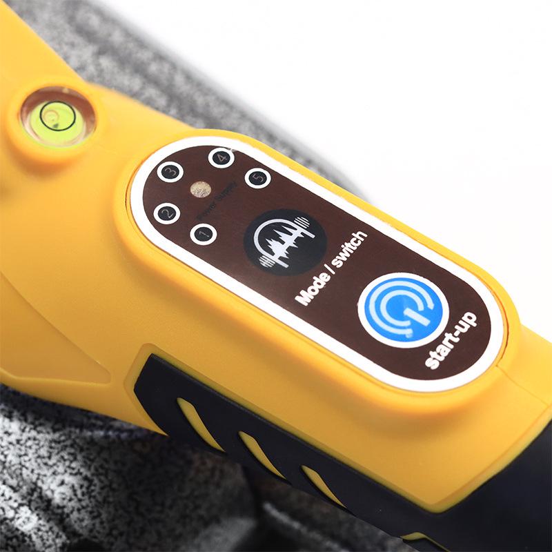 Wibrator do płytek Cross 21V o dużej mocy, żółty, do ścian i podłóg