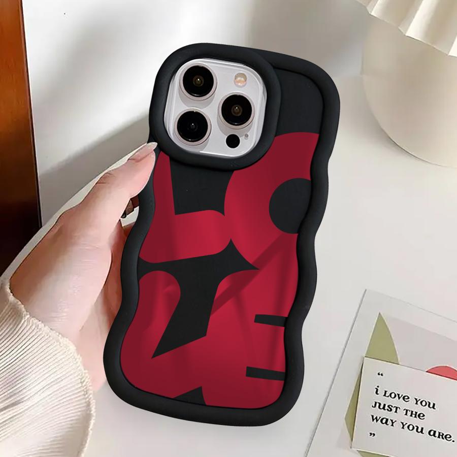 Soft Phone Cover Case for iPhone 11 14 16 Pro Max 12 8 13 17 Air XR 15 Plus Love Heart