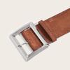 Trendy Suede Leather Wide Belt Luxury Design Business Waist Strap Trouser Dress Belts  Gifts