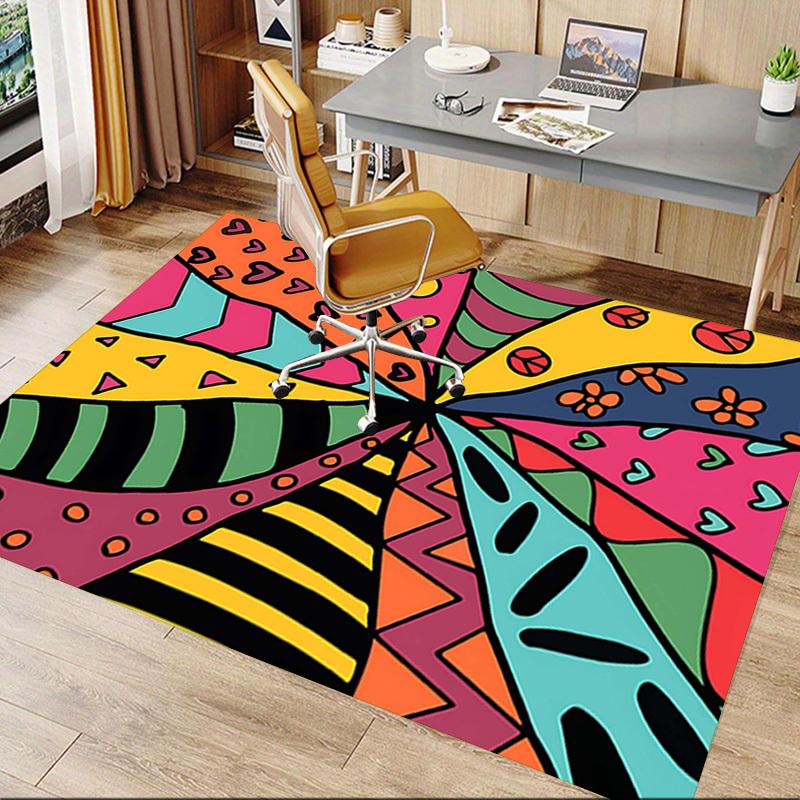 1PC Pattern Design Extra Large Non Slip Floor Carpet, Office, Family, Bedroom, Studio Large Area Rug Indoor Rugs, Vibrant Colors