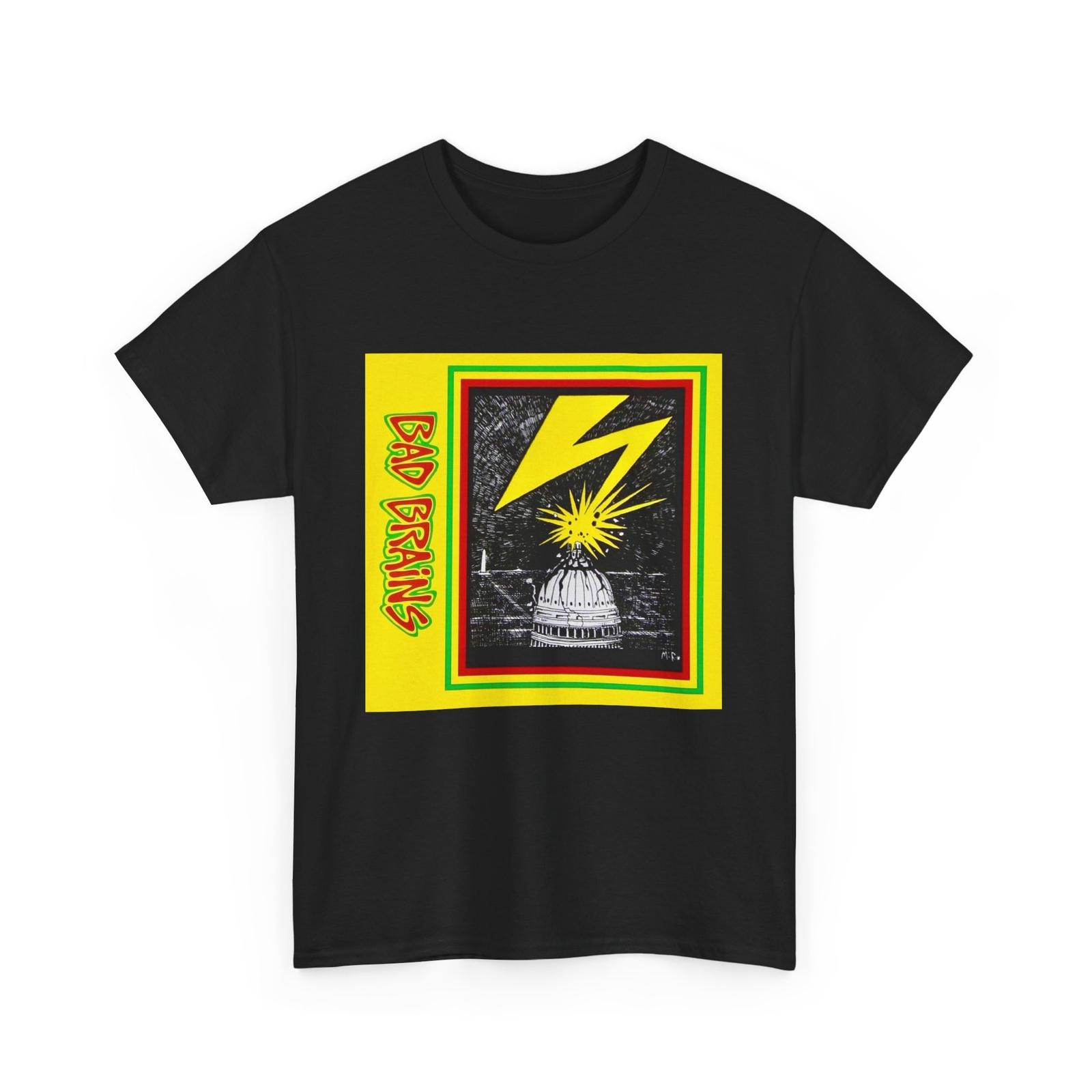 Bad Brains T-shirt Punk Rock Band Album Cover Tee Vintage Punk Shirt XXXXL