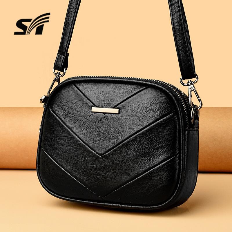 Women's bag summer new small round bag women's fashion simple shoulder bag temperament commuter crossbody bag