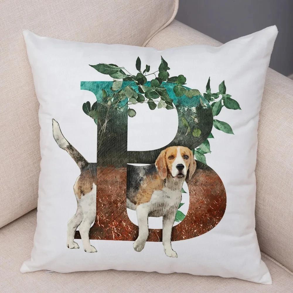 Cartoon Animal Letter Decorative Pillowcase Car Ornaments Office Living Room Sofa Home Pillowcase
